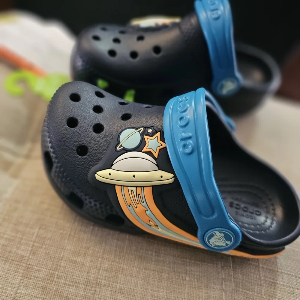 Toddler Classic UFO Lights Clog Sz 8